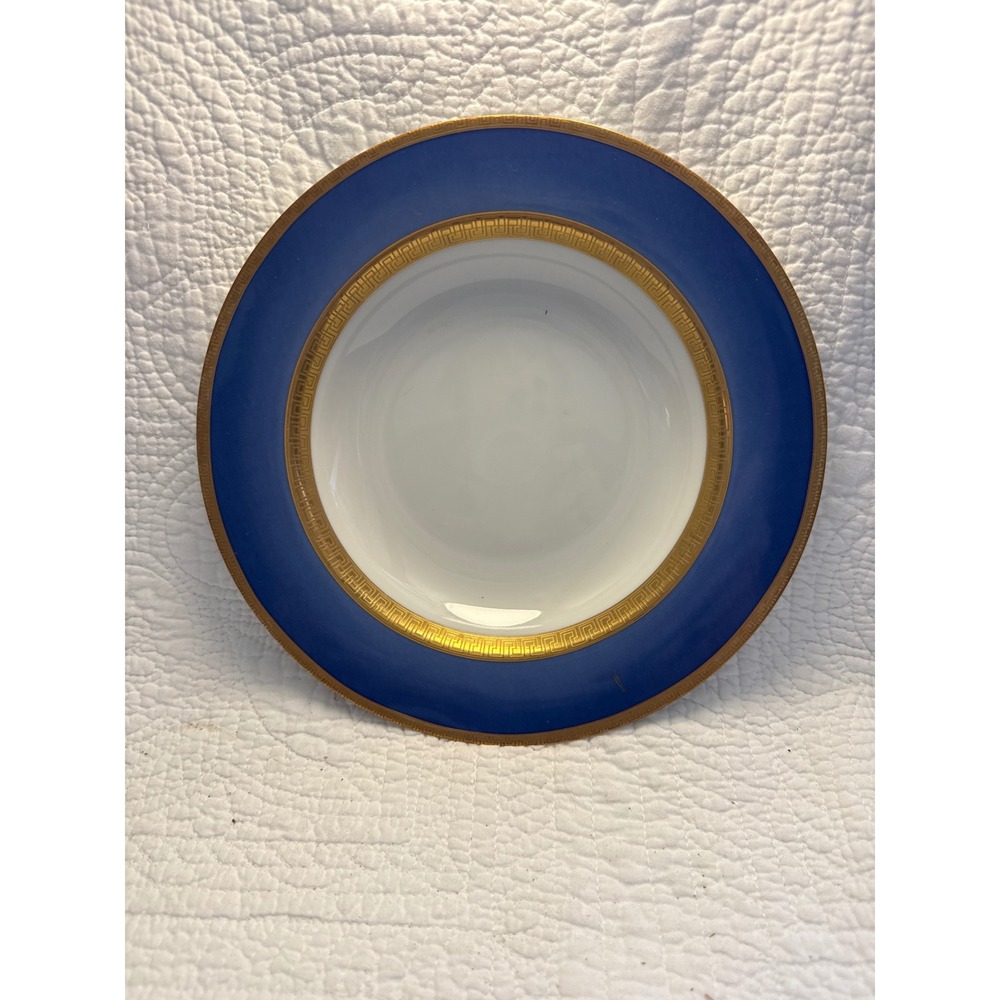 Faberge Fine China Athena Cobalt Blue Gold Accent Bowl Dish